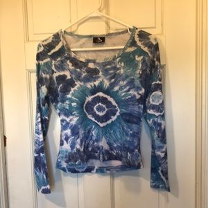 Vintage tie dye crop top